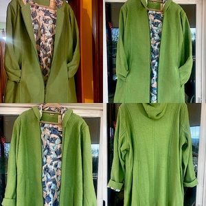 Brand NWT Wool Coat with Lining and Hood